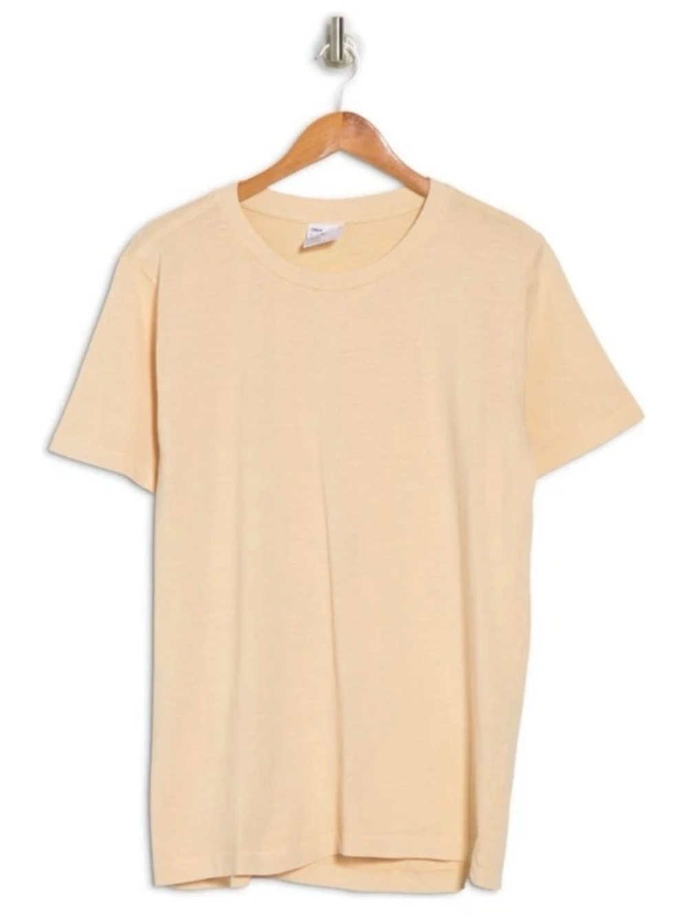 NEW ONIA Men’s Garment Dye Jersey Tee in Yellow Cream